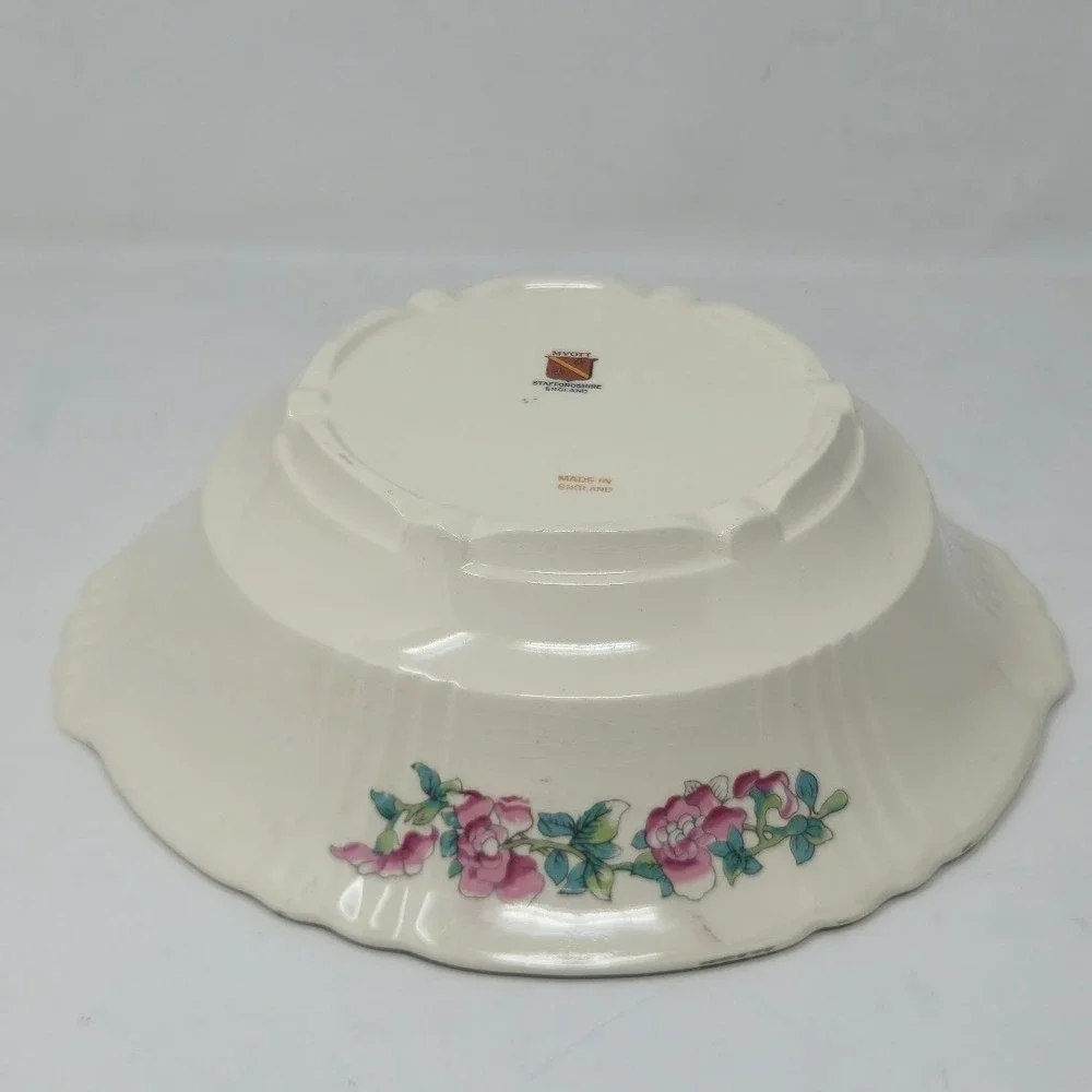 Vintage Myott Staffordshire Indian Tree Round Covered Vegetable Dish Tureen 10